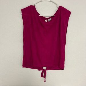 Zella NWT Women's Athletic Pink Open Back Sleeveless Top size medium